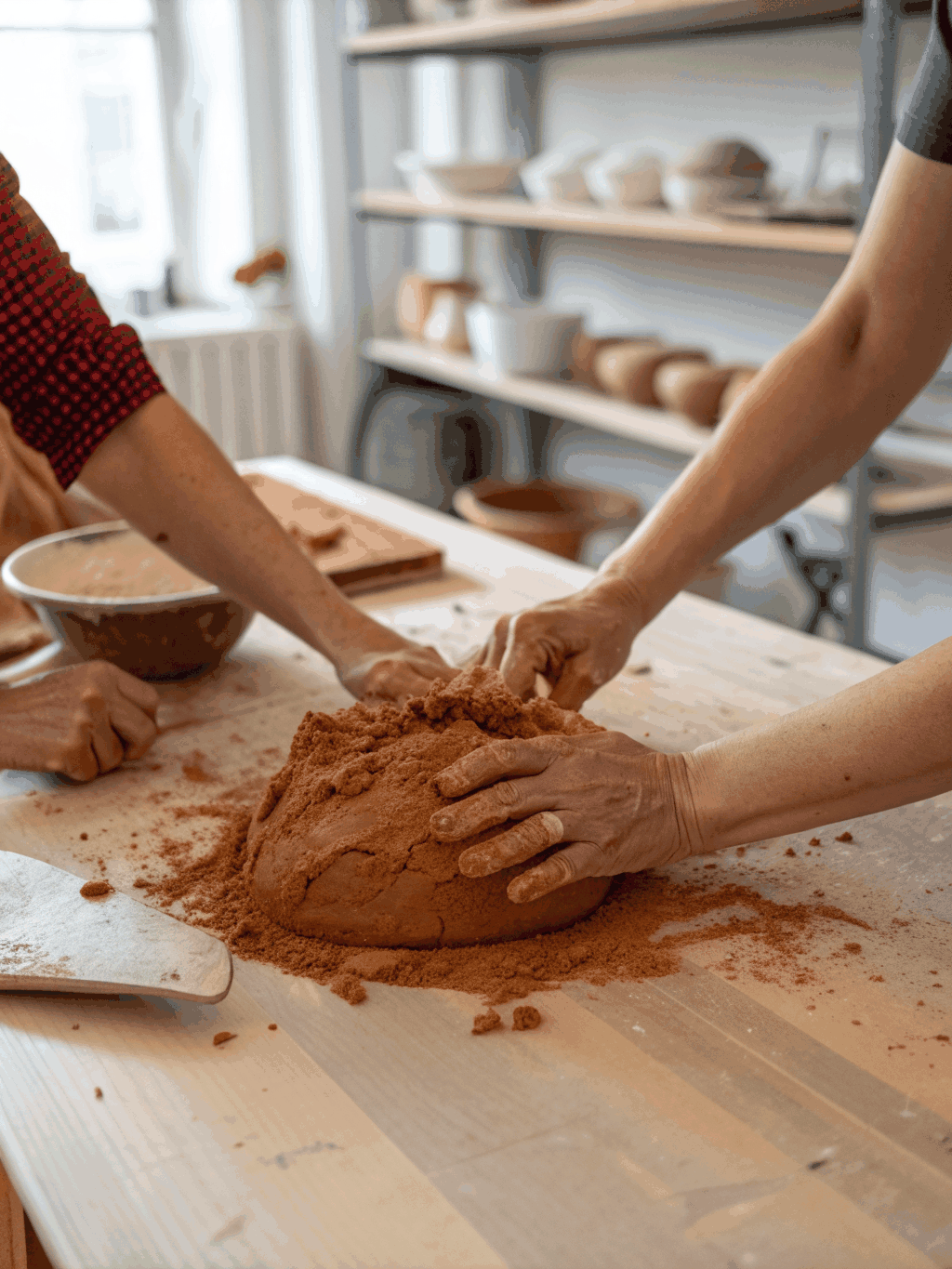 Portrait of Elena, Lead ceramicist, ten years shaping clay